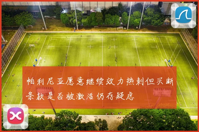 帕利尼亚愿意继续效力热刺但买断条款是否被激活仍存疑虑